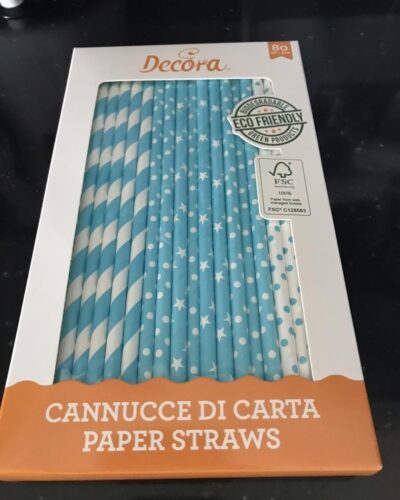 Cannucce Stars & Pois Blue Sky Decora