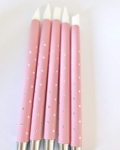 ATTREZZI PUNTA IN SILICONE - 4 pezzi rosa, nero