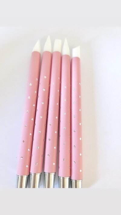 ATTREZZI PUNTA IN SILICONE - 4 pezzi rosa, nero