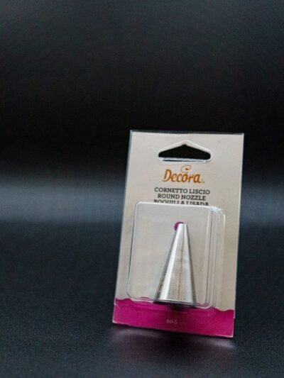 DECORA BECCUCCIO CORNETTO TONDO 5 IN ACCIAIO INOX Ø1,7 X 3,5 CM