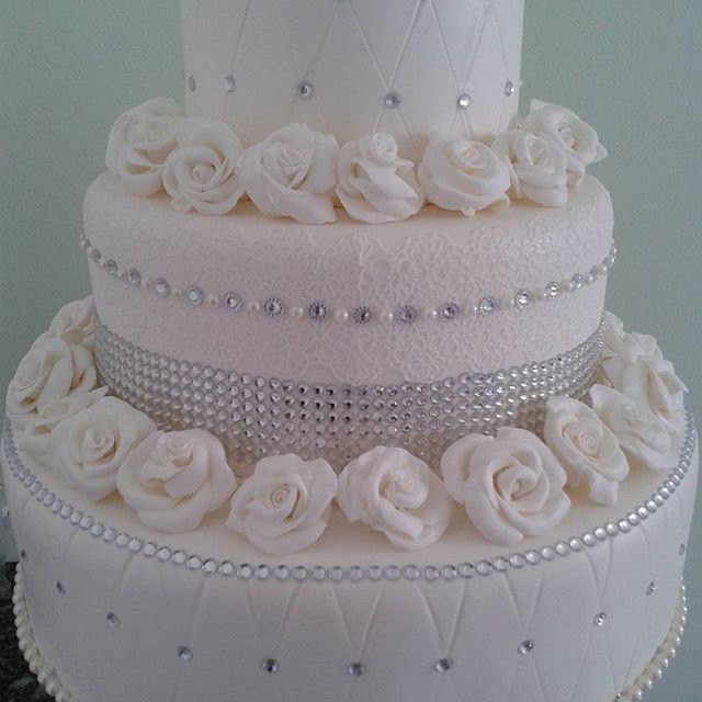 Nastro 8 file Strass Argento H4cm