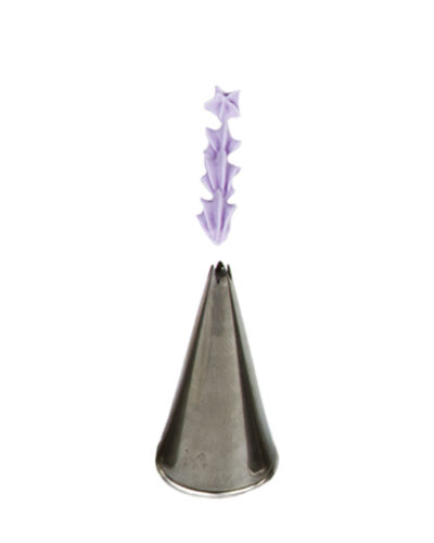 DECORA BECCUCCIO CORNETTO STELLA APERTA 14 ACCIAIO INOX Ø1,7 X 3,5 CM