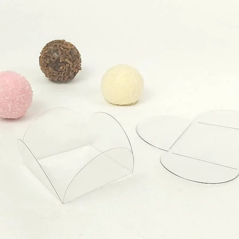 PIROTTINI ELEGANTI PER CIOCCOLATINI IN ACETATO TRASPARENTE 50 unit