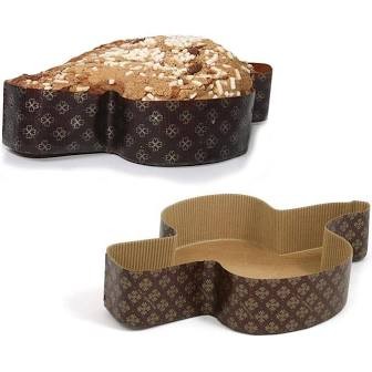 5 STAMPI DA FORNO IN CARTA PER COTTURA COLOMBA PASQUALE PICCOLA 300g