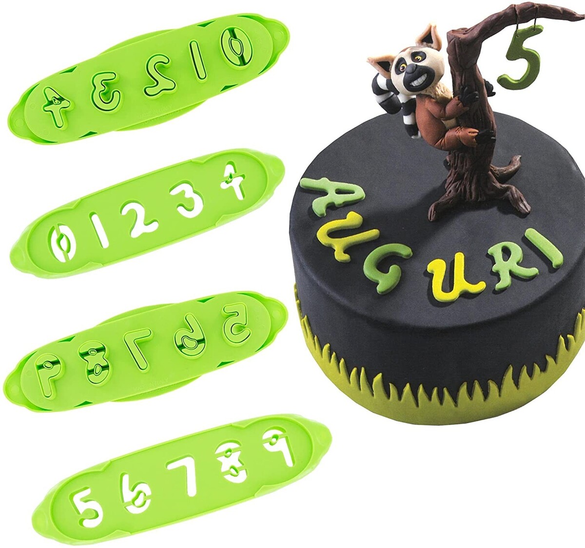 Martellato Number Cutter 35 mm, Verde