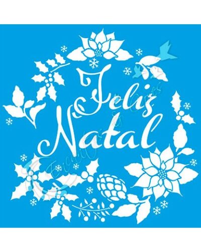 Stencil Natale 20cm x 20 cm