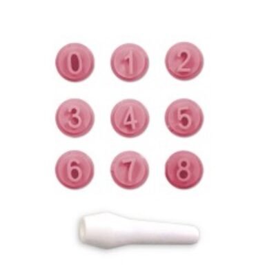 Timbro in 3D numeri 10 pezzi