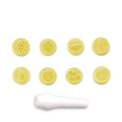 Timbro in 3D decorazioni tropicali 9 pezzi