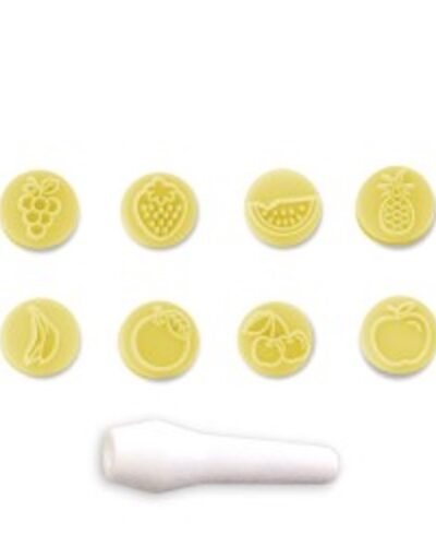 Timbro in 3D decorazioni tropicali 9 pezzi