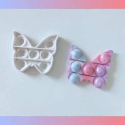 Stampi in Silicone a forma di Farfalla , Cupcake pop it 3 pz