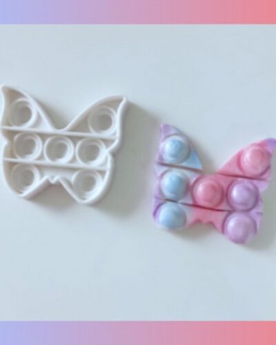 Stampi in Silicone a forma di Farfalla , Cupcake pop it 3 pz