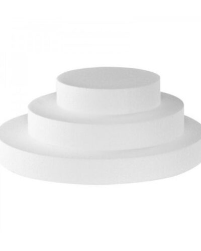 BASE DI POLISTIROLO TONDE PER TORTE ALTEZZA 5 cm BASSA QUALITÀ