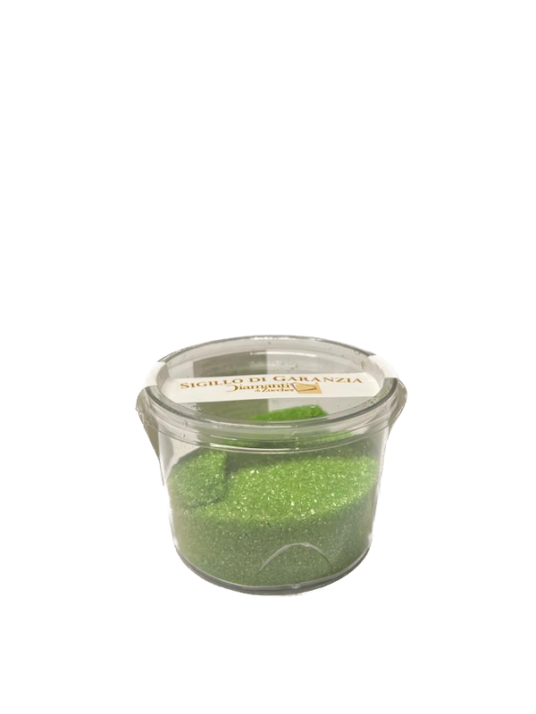 CRISTALLI DI ZUCCHERO COLORATO VERDE - Confezione aperte