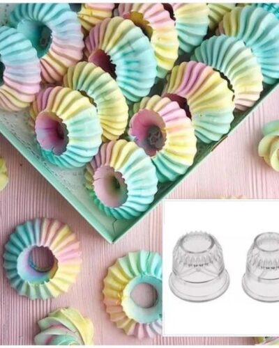 Meringhe. Sultane Aperto e Chiuso. Set di 2 Beccucci giganti in Plastica