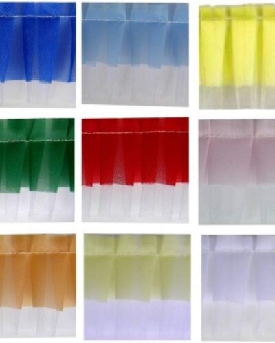 Nastro Sottotorta Decorativo In Tulle 1 mt Modecor - blu