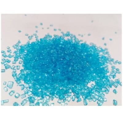 Sfiziosi cristalli di zucchero colorato blu