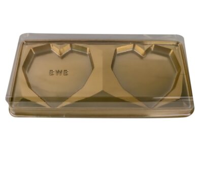 SCATOLA PER SAN VALENTINO CUORE (200 g) con 2 cavità - 5 unità cod 14050