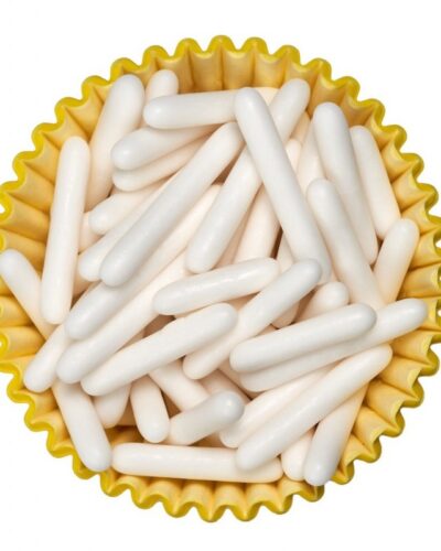 Bastoncini Bianchi 100g - Decorazioni per Dolci e Biscotti