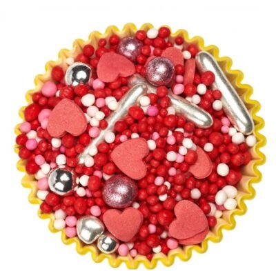 Sprinkles Mix Deluxe My Heart 100g - Decorazioni San Valentino per Dolci e Biscotti