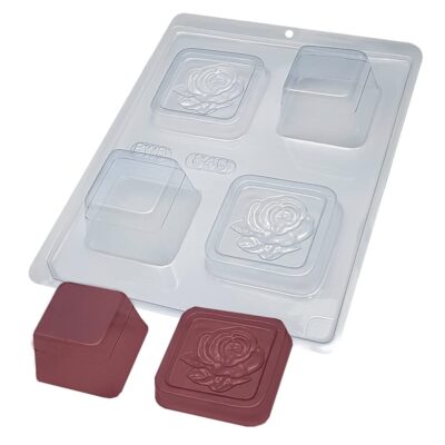 STAMPO PER CIOCCOLATO SCATOLA FIORE COD - 840